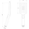 Душевая лейка LEMARK LM8123C, 115 мм
