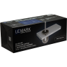 Ершик для унитаза LEMARK GLASS LINE с держателем и полкой, хром/белое стекло 9761031