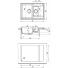 Кухонная мойка LEMARK RAMZA 760 серый 9910039
