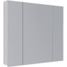 Шкаф зеркальный LEMARK UNIVERSAL 90х80 см 3-х дверный, цвет корпуса белый глянец LM90ZS-U